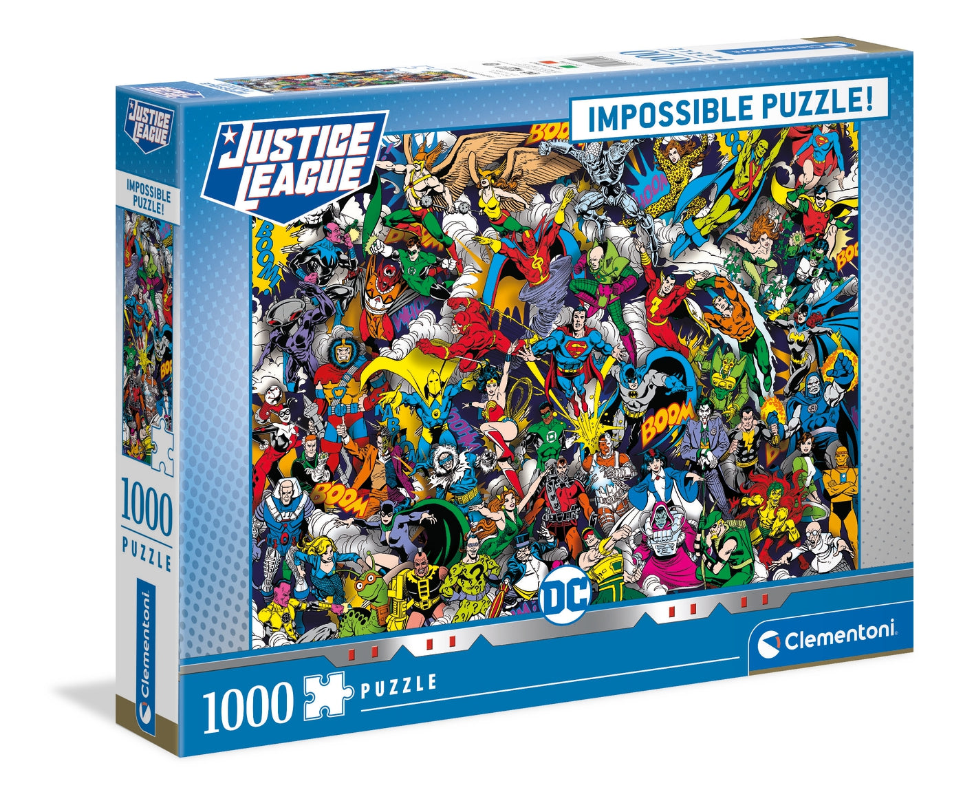 Clementoni 39599 - 1000 piece Impossible Puzzle - DC Comics, Justice League