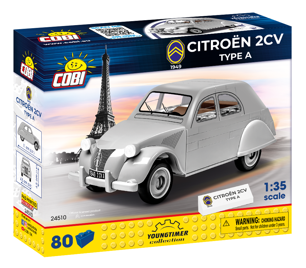 Cobi 24510 - Juguete de construcción - Citroën 2CV Tipo A (1949)