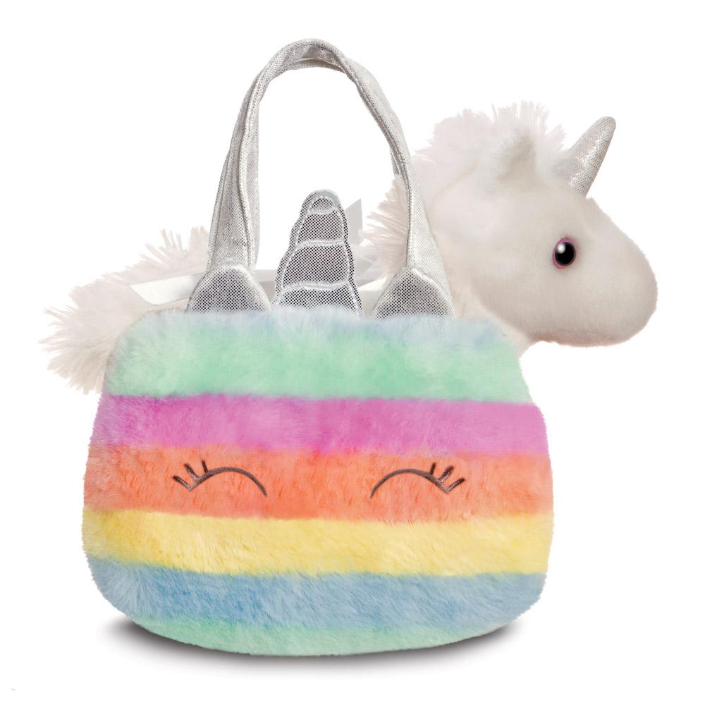 Fancy Rainbow Unicorn in a carrying bag approx. 21 cm - Plush figure