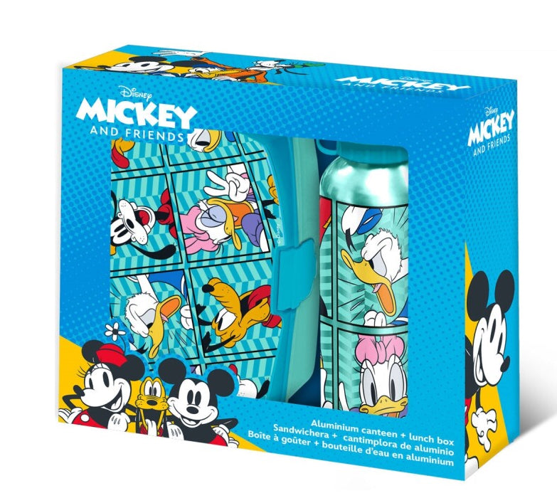 Disney Mickey y sus amigos - Set de almuerzo: lonchera y botella