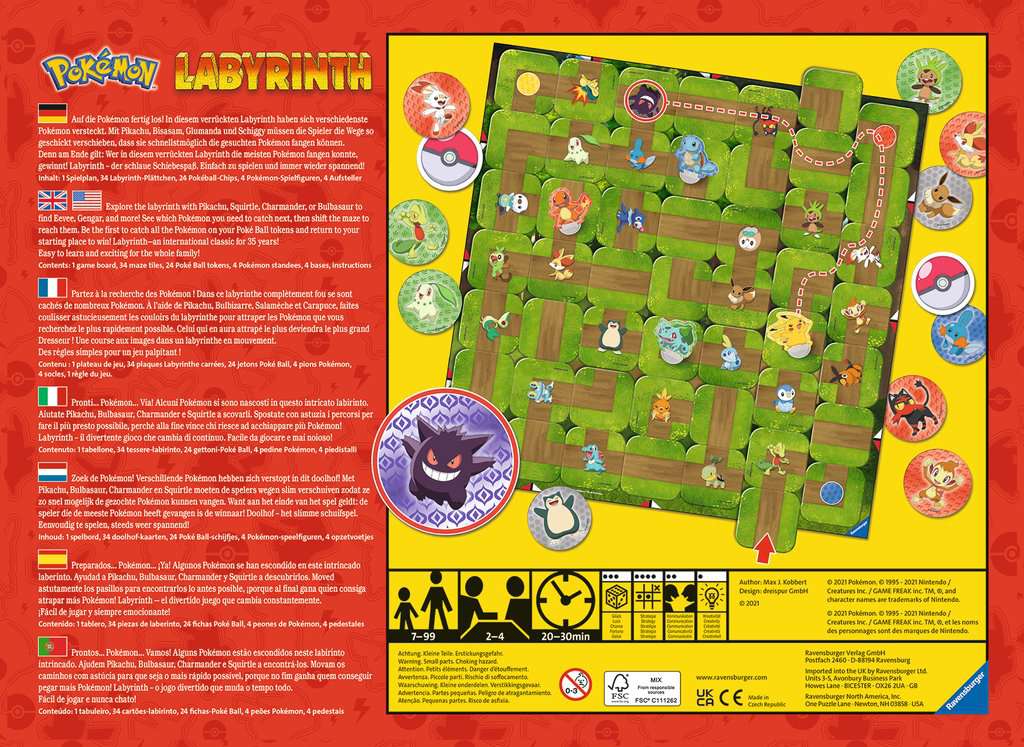 Pokémon: Labyrinth - Brettspiel