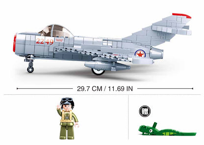 Sluban M38-B0983 - Ladrillos de modelismo - Antiguo avión de combate ruso