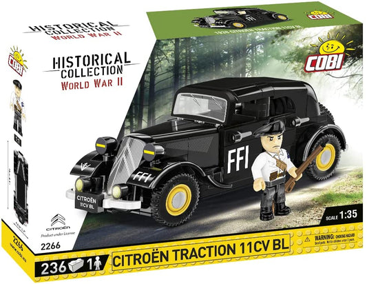Cobi 2266 - Juguete de construcción - 236 piezas HC WWII 1938 CITROEN TRACTION 11C