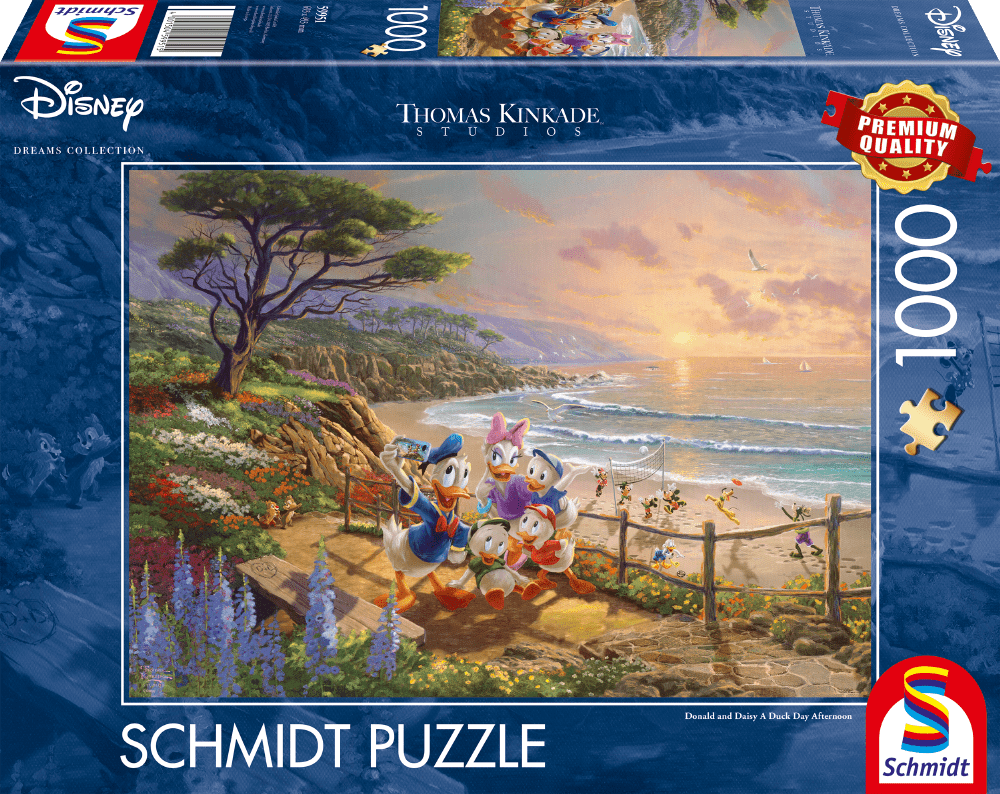 Disney, Donald & Daisy, A Duck Day Afternoon - 1000 Teile Puzzle (Thomas Kinkade)