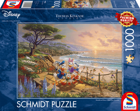 Disney, Donald & Daisy, A Duck Day Afternoon - 1000 Teile Puzzle (Thomas Kinkade)