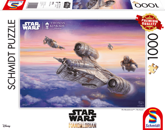 Lucas Film, The Mandalorian, The Escort - 1000 piece puzzle