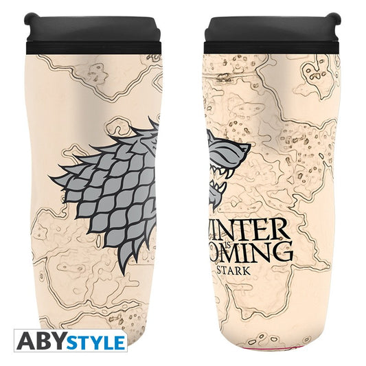 JUEGO DE TRONOS - Taza de viaje "Se acerca el invierno"
