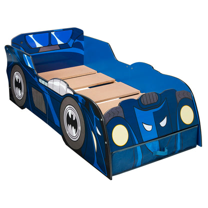 Batman: Cama Batimóvil para niños y bebés con iluminación que incluye cajón para almacenamiento