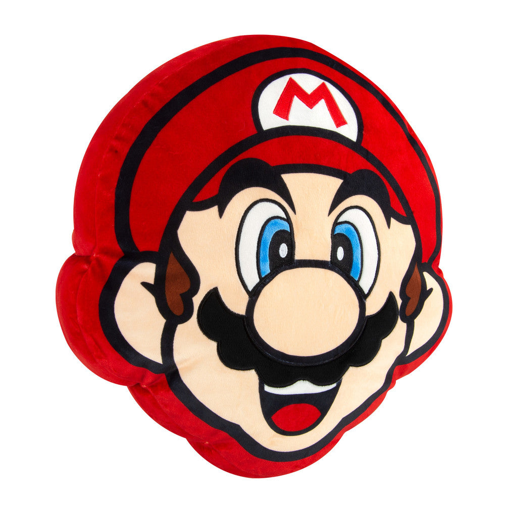 Peluche de Nintendo - Cabeza de Super Mario - Almohada de peluche (40 cm)