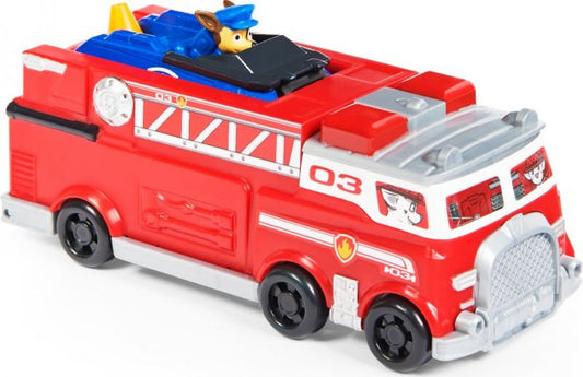 Spin Master 38729 - Camión de bomberos del equipo de vehículos metálicos de la Patrulla Canina