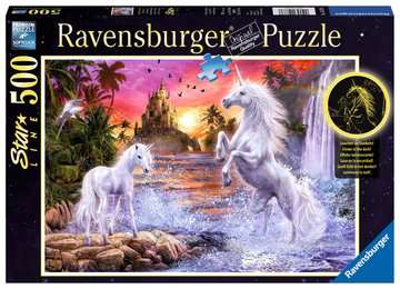 Unicornios junto al río - Puzzle 500 piezas
