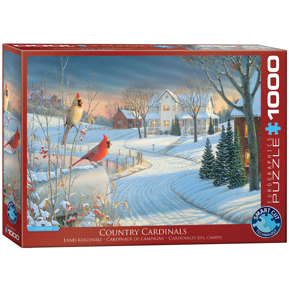Rompecabezas de 1000 piezas Country Cardinals de Sam Timm