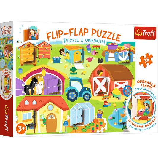 Rompecabezas Flip-Flap - En la Granja - 36 piezas