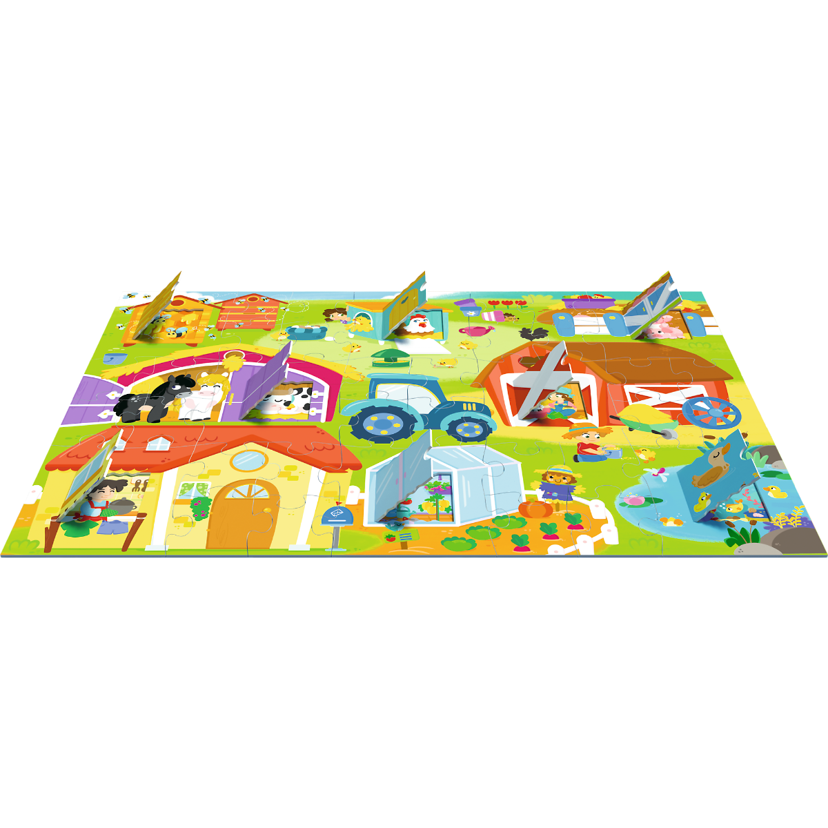 Flip-Flap Puzzle - On the Farm - 36 pieces
