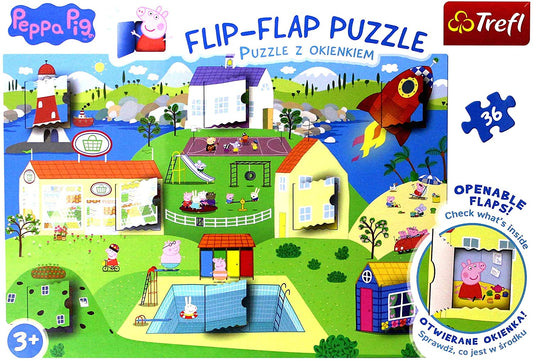 Peppa Pig World - Flip-Flap Puzzle 36 pieces