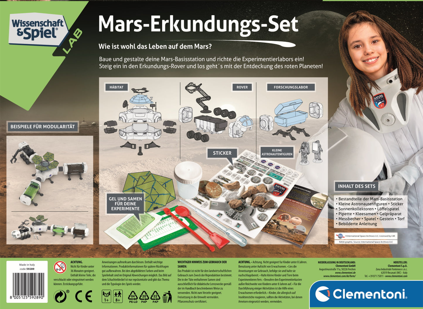 Clementoni 59289 - Mars Exploration Set