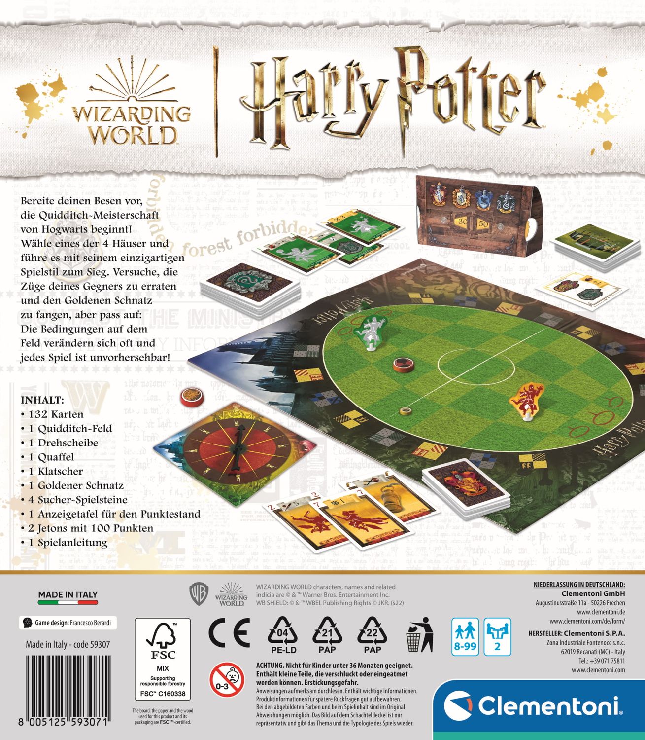 Clementoni 59307 - Harry Potter - Torneo de Quidditch