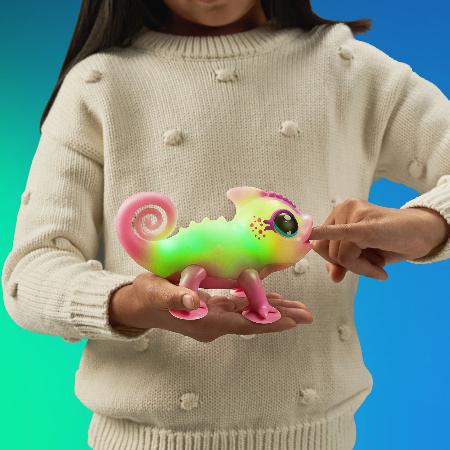 Pequeñas mascotas vivas: Camaleón brillante Nova