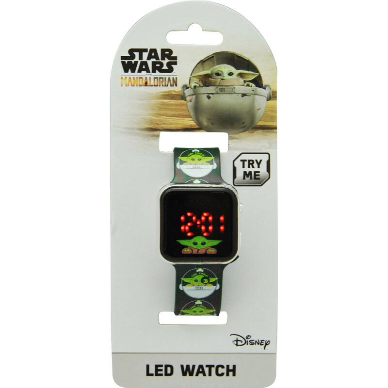 Reloj digital LED de Star Wars The Mandalorian