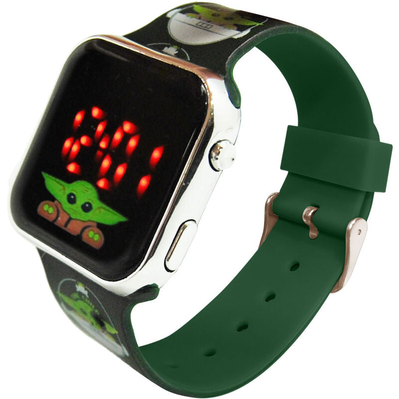 Reloj digital LED de Star Wars The Mandalorian