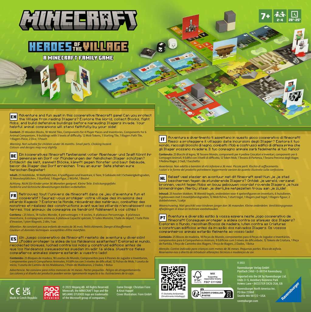 Minecraft Heroes of the Village - Board Game