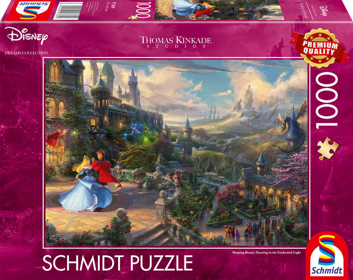 Thomas Kinkade - Sleeping beauty dancing in the enchanted light - Puzzle 1000 pieces