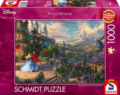 Thomas Kinkade - Sleeping beauty dancing in the enchanted light - Puzzle 1000 pieces