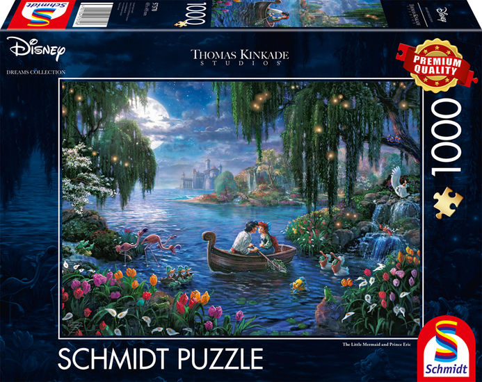 Thomas Kinkade - The little Mermaid and Prince Eric - Puzzle 1000 pieces
