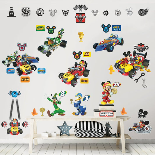 Pegatinas de pared / pósteres de pared - Mickey y los velocistas