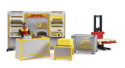 Bruder 62251 - bworld DHL shop with hand forklift