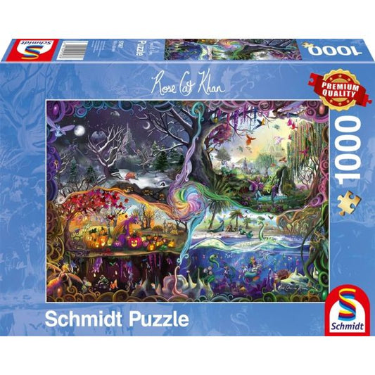 Portal de los Cuatro Reinos - Puzzle de 1000 piezas - Rose Cat Khan