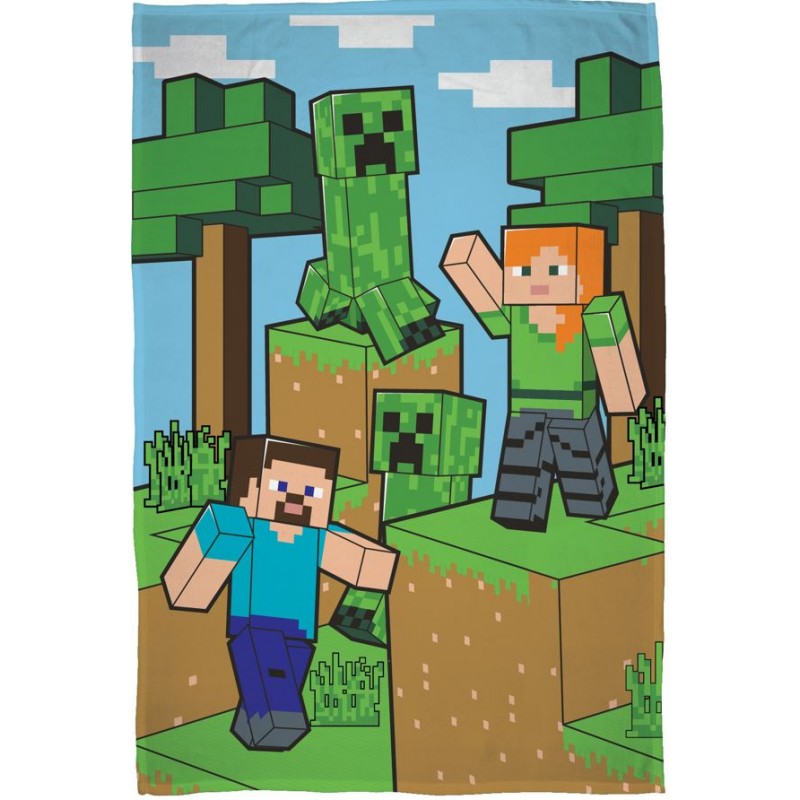 Minecraft - Manta polar 100 x 150 cm