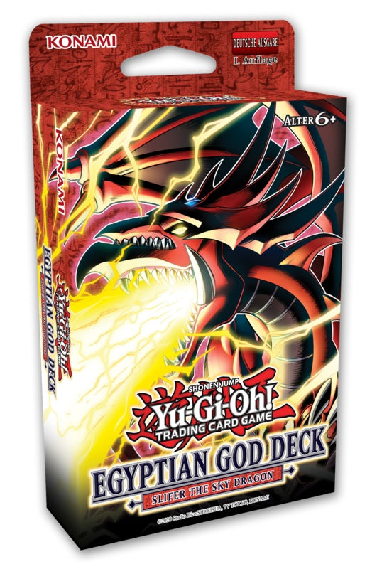 YuGiOh! Egyptian God Deck: Slifer the Sky Dragon - Display of 8