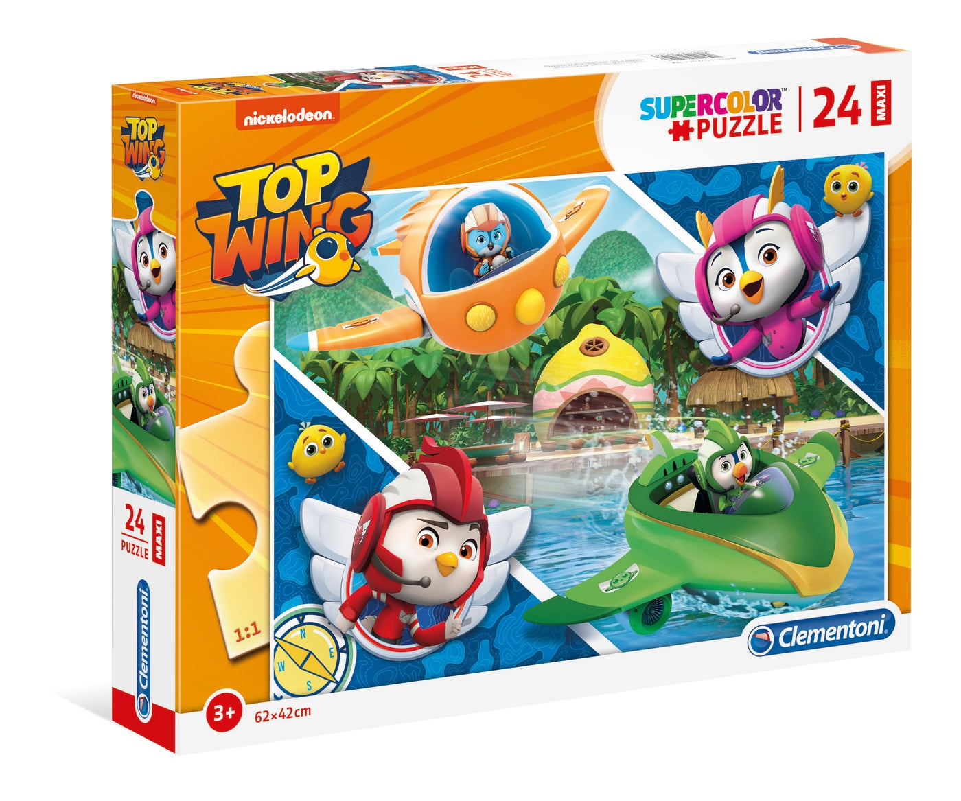 Clementoni 28514 - Top Wing - 24 Teile Maxi Puzzle - Supercolor