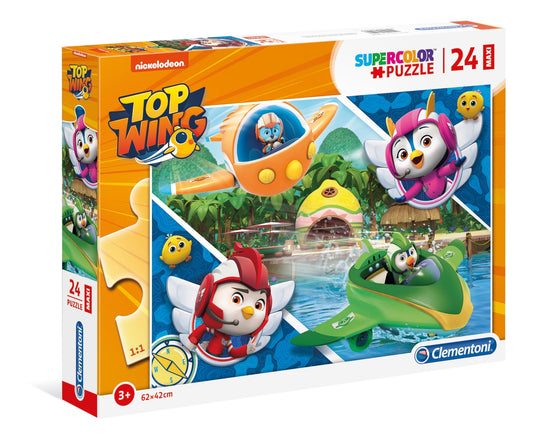 Clementoni 28514 - Top Wing - 24 Teile Maxi Puzzle - Supercolor