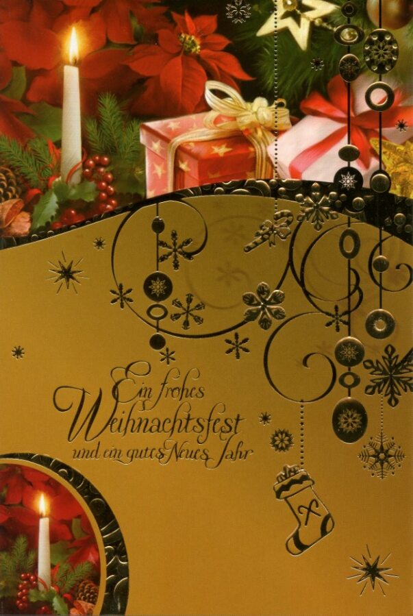 Weihnachtskarten Kerzen - 100 Stück - 6 Motive