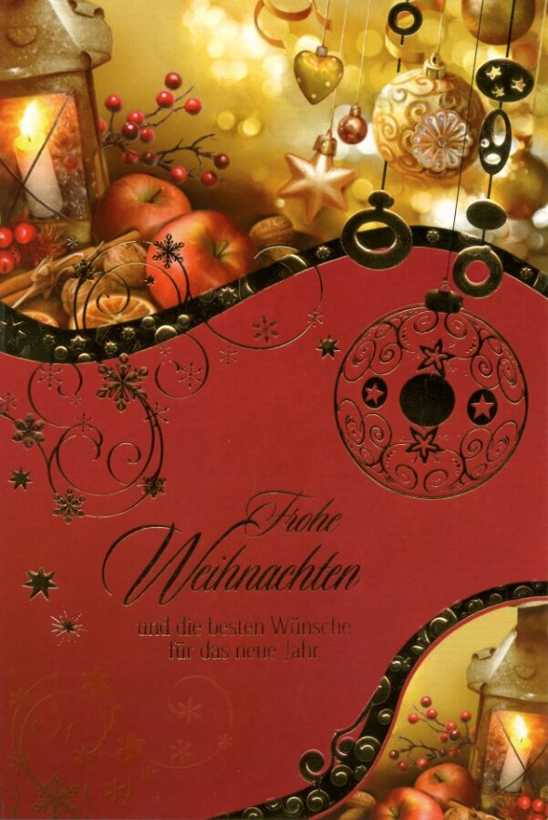 Weihnachtskarten Kerzen - 100 Stück - 6 Motive