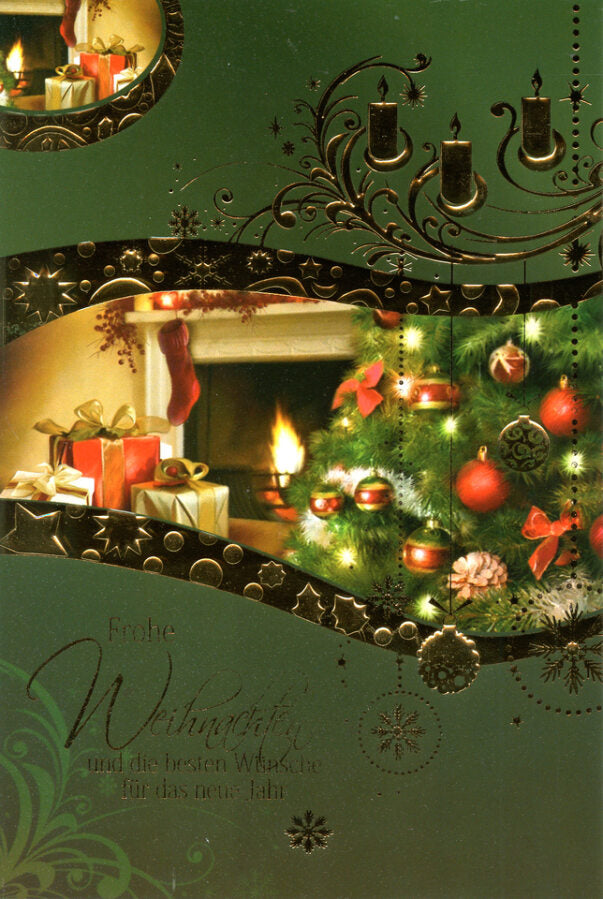 Weihnachtskarten Kerzen - 100 Stück - 6 Motive