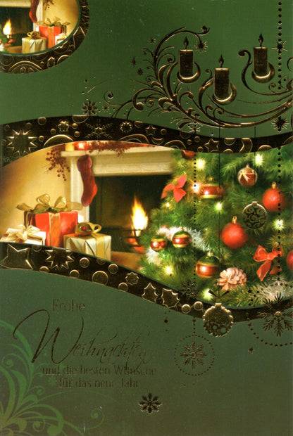 Weihnachtskarten Kerzen - 100 Stück - 6 Motive