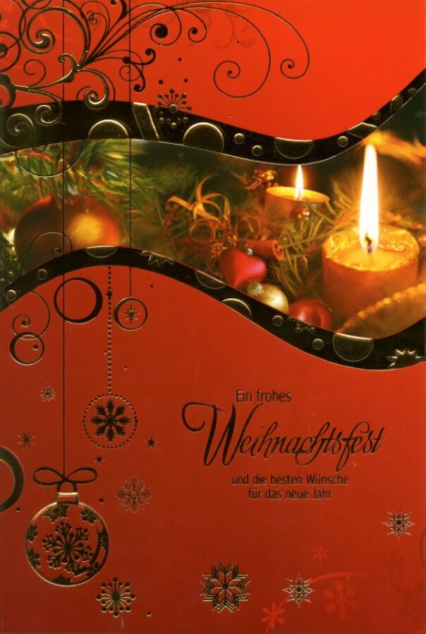 Weihnachtskarten Kerzen - 100 Stück - 6 Motive