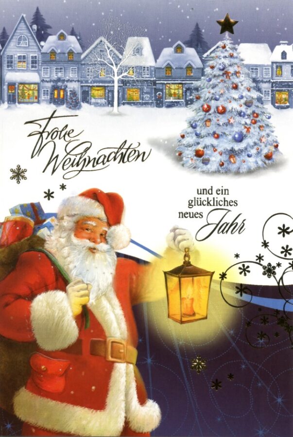 Weihnachtskarten Weihnachtsmann - 100 Stück - 6 Motive
