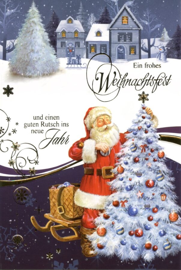 Weihnachtskarten Weihnachtsmann - 100 Stück - 6 Motive