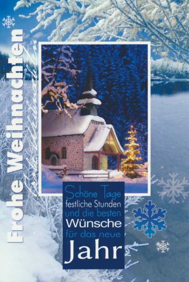 Weihnachtskarten - 100 Stück - 8 Motive