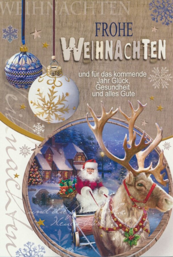 Weihnachtskarten - 100 Stück - 8 Motive