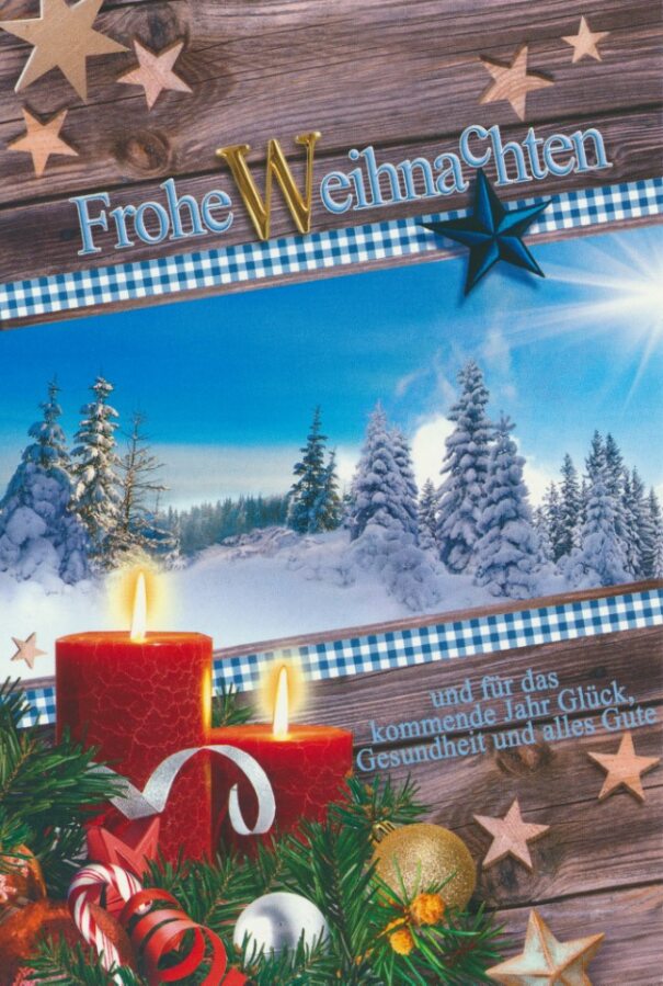 Weihnachtskarten - 100 Stück - 8 Motive