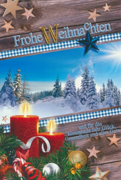 Weihnachtskarten - 100 Stück - 8 Motive