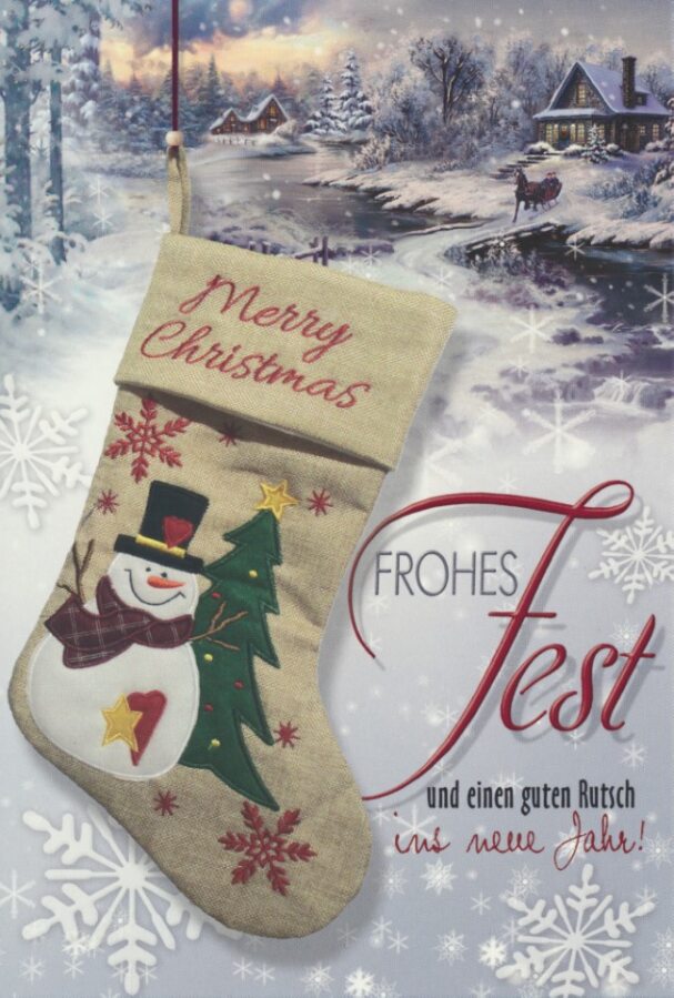 Weihnachtskarten - 100 Stück - 8 Motive