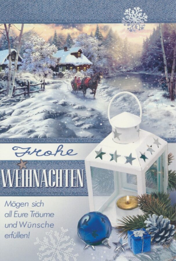 Weihnachtskarten - 100 Stück - 8 Motive
