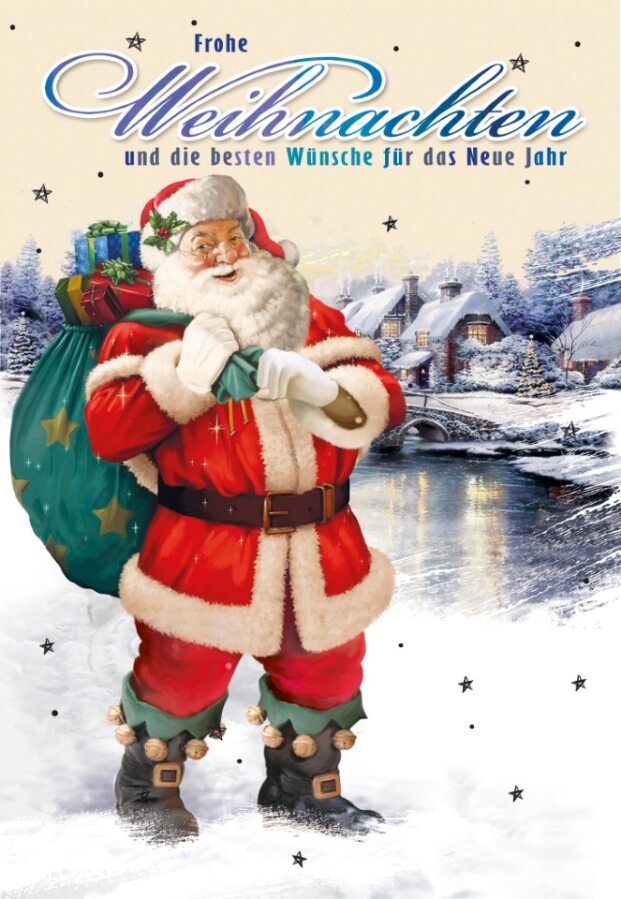 Weihnachtskarten - 100 Stück - 6 Motive