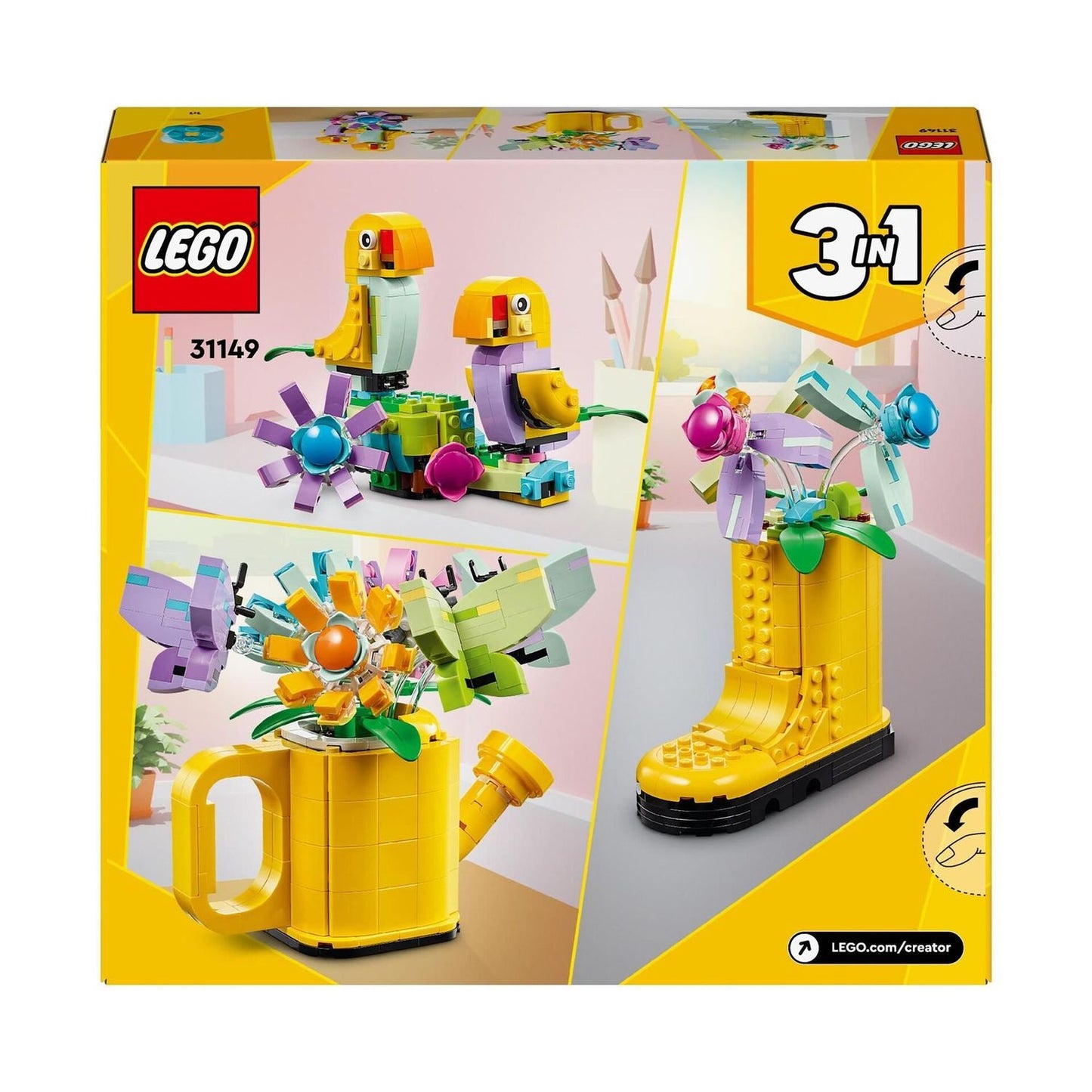 LEGO® 31149 Creator - Regadera con flores (420 piezas)